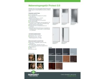 Auf Geht´s Flyer - Nebeneingangstür